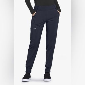 Infinity Women's 5-Pocket STRETCH Tapered Jogger Cargo Scrub Pant XS petite Navy